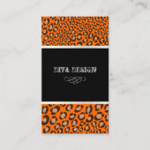 Carte De Visite Empreintes de léopard de Divas/arrière - plan DO-I (Devant)