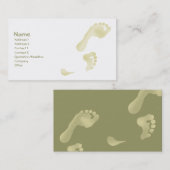 Carte De Visite Empreintes de pas (Devant / Derrière)