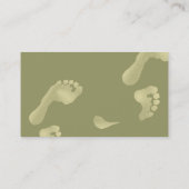 Carte De Visite Empreintes de pas (Dos)