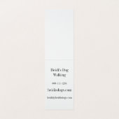 Carte De Visite Empreintes de pas et empreintes de pattes de chien (Intérieur déplié)