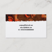 Carte De Visite Empreintes de pas grunges (Dos)