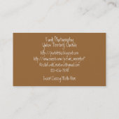 Carte De Visite Empreintes de pas sur la plage (Dos)