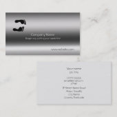 Carte De Visite Empreintes de pas sur le modèle de (Devant / Derrière)