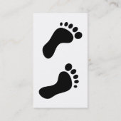 Carte De Visite Empreintes de pas, votre nom ici, (Dos)