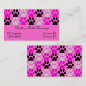 Carte De Visite Empreintes de pattes (Devant / Derrière)