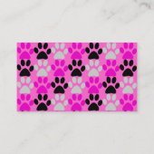 Carte De Visite Empreintes de pattes (Dos)