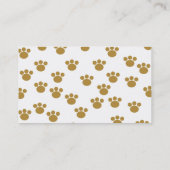 Carte De Visite Empreintes de pattes animaux. Modèle Brown et (Dos)