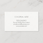 Carte De Visite Empreintes digitales / Artistique (Dos)
