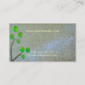 Carte De Visite Empreintes digitales et brindilles (Dos)