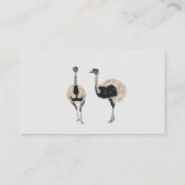 Carte De Visite Emu Farm, Emus Theme (Dos)