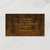 Carte de visite en acajou Brown (Dos)