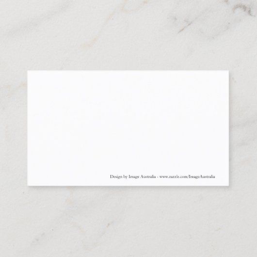 Carte de visite en acier brossé (Dos)