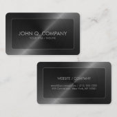 Carte de visite en acier de coins ronds de sembler (Devant / Derrière)