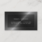 Carte de visite en acier de regard (Dos)