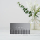 Carte de visite en acier d'effet en métal (Debout devant)