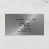 Carte de visite en acier inoxydable Lime (Dos)