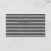 Carte de visite en acier ondulé de regard (Dos)