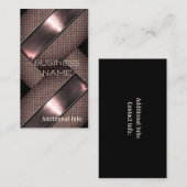 Carte de visite en acier rustique 2 (Devant / Derrière)