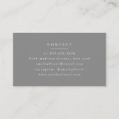 Carte de visite en agate blanche et or (Dos)