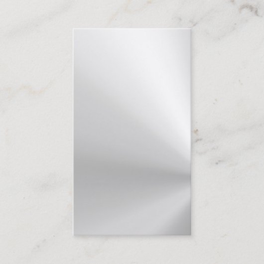 carte de visite en aluminium balayé brillant (Devant)