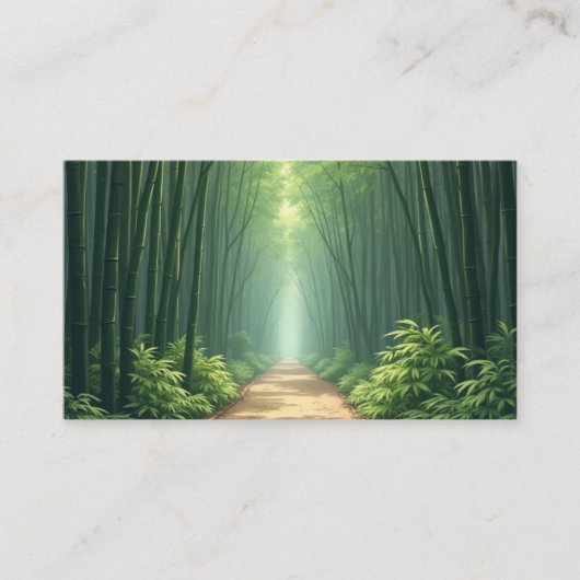 carte de visite en bambou (Devant)
