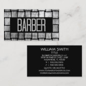 Carte de visite en barbier tissé (Devant / Derrière)
