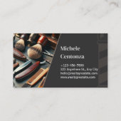 Carte de visite en barbre - personnalisable (Dos)