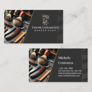 Carte de visite en barbre - personnalisable