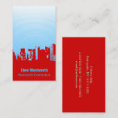 Carte De Visite En bas, dans le centre-ville (Devant / Derrière)