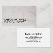 Carte de visite en béton (Devant / Derrière)