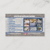 Carte de visite en béton (Dos)