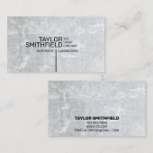 Carte de visite en béton géométrique moderne (Devant / Derrière)