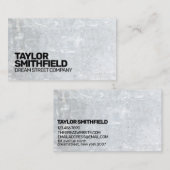 Carte de visite en béton moderne (Devant / Derrière)