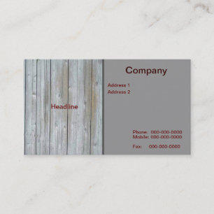 Carte de visite en bois