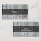 Carte de visite en bois (Devant / Derrière)