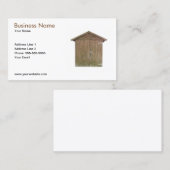 Carte de visite en bois (Devant / Derrière)