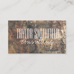 carte de visite en bois