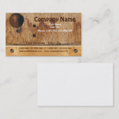 Carte de visite en bois (Devant / Derrière)