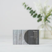 Carte de visite en bois (Debout devant)