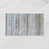 Carte de visite en bois (Dos)