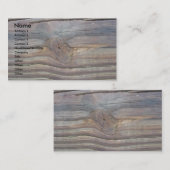 Carte de visite en bois 2 (Devant / Derrière)