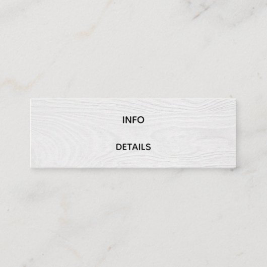 carte de visite en bois cerisier en fleurs (Dos)