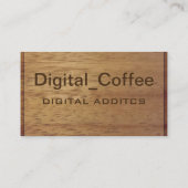 Carte de visite en bois de finition (Dos)