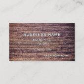 Carte de visite en bois de finition (Dos)