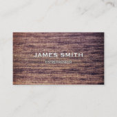 Carte de visite en bois de finition (Devant)