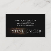 Carte de visite en bois de nature d'arbre (Dos)