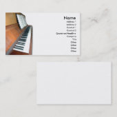 Carte de visite en bois de piano (Devant / Derrière)