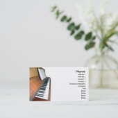 Carte de visite en bois de piano (Debout devant)