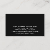 Carte de visite en bois de planches (Dos)