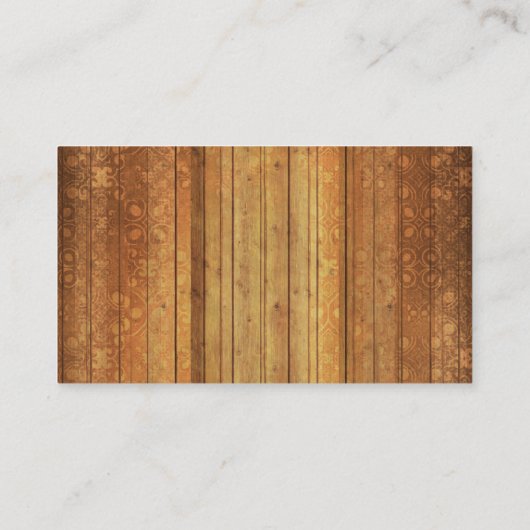 Carte de visite en bois de professeur d'Apple (Dos)